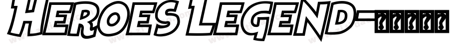 Heroes Legend字体转换